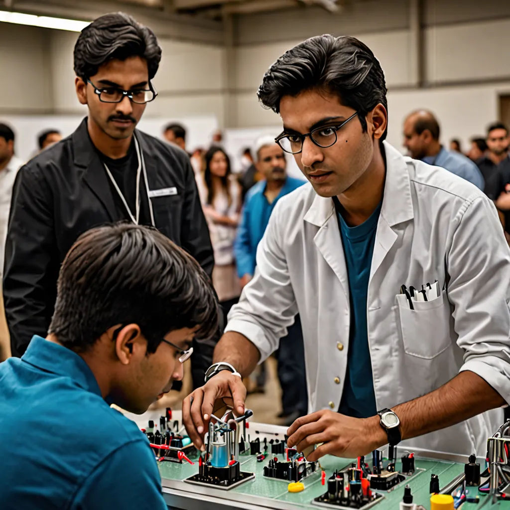 two men are playing a game of chess in front of a crowd of people in a building with a green table, les automatistes, a microscopic photo, Ai-Mitsu, promotional image