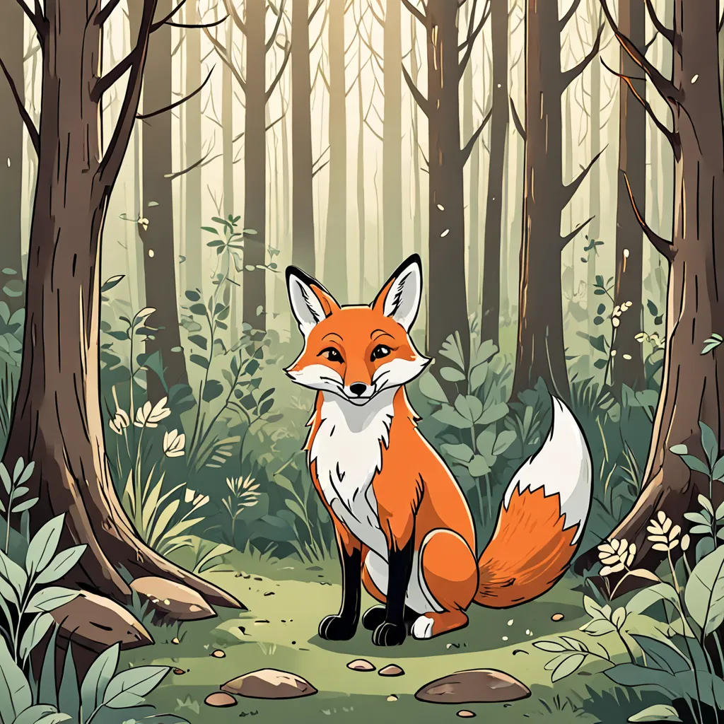 The Cunning Fox and the Kind Rabbit
