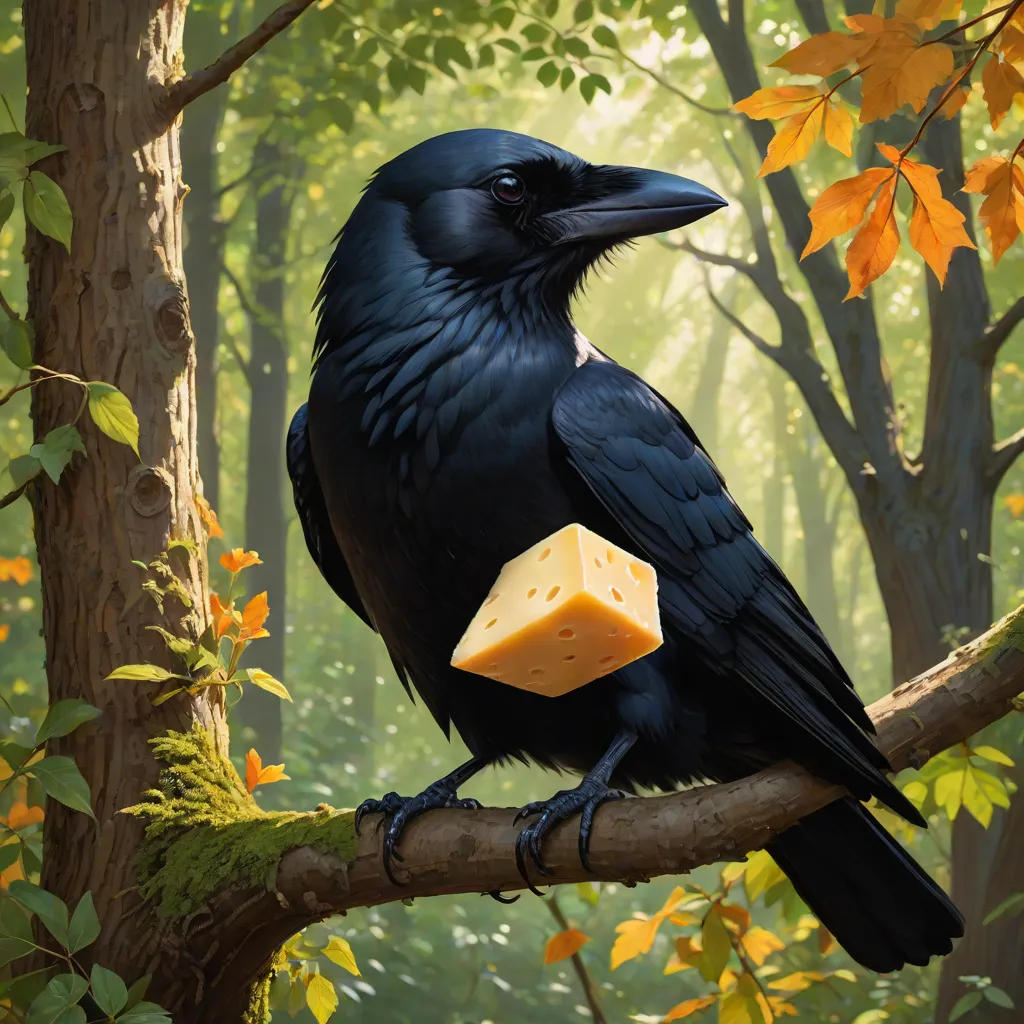 The Clever Crow and the Sly Fox