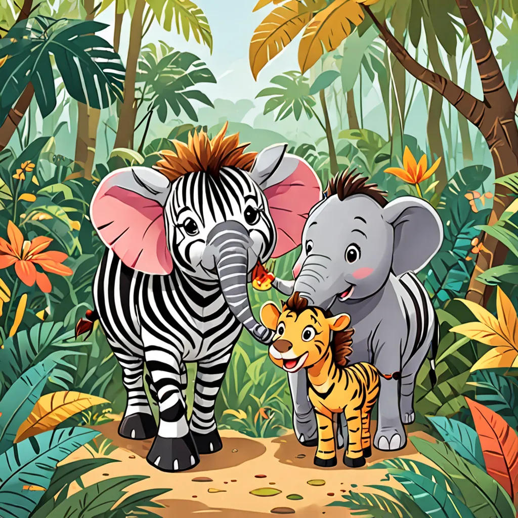 Zippy, Lulu, and Ellie's Jungle Adventure: A Healthy Journey!