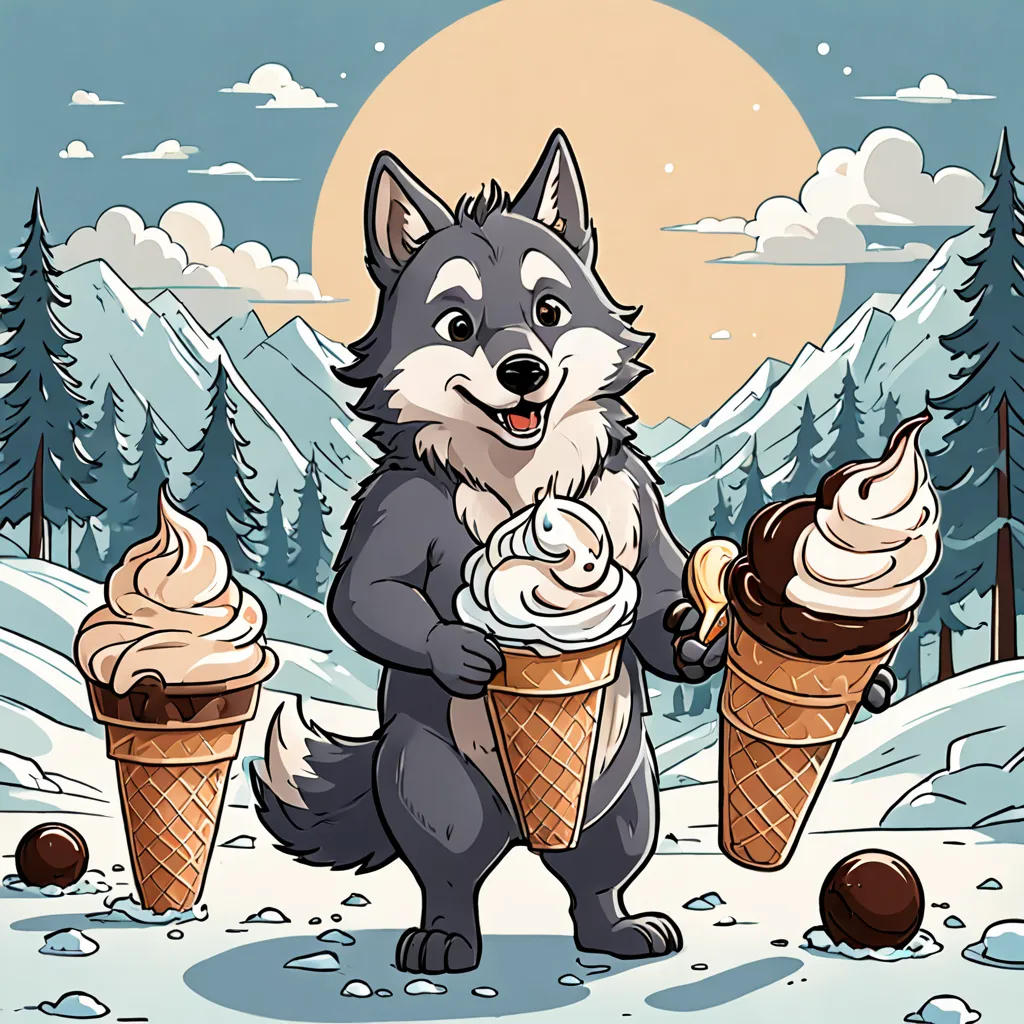 The Buff Wolf's Ice Cream Adventure