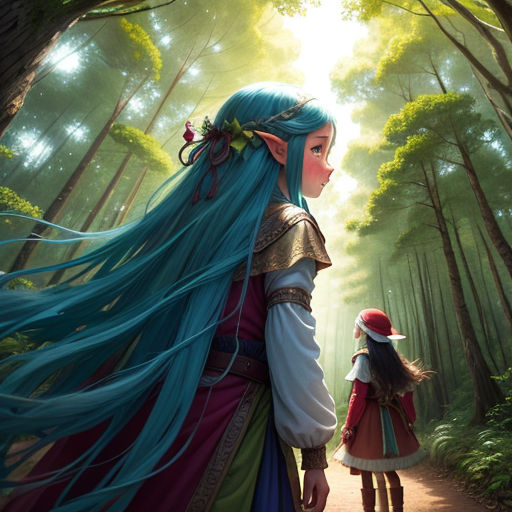 Anime Adventures: Elf villagers of the forest