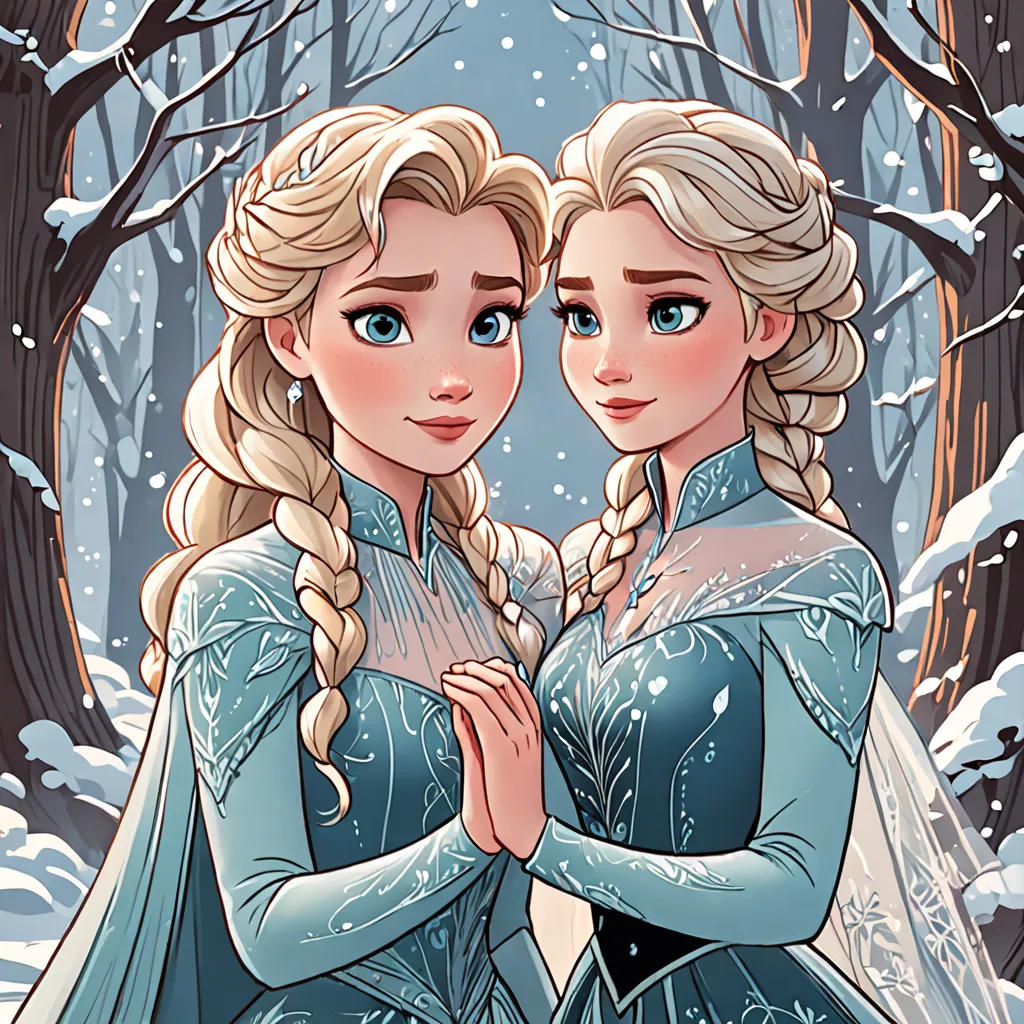 The Enchanted Journey of Elsa and Anna