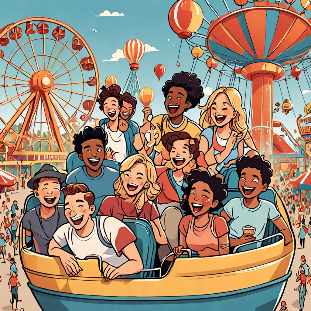 A Day of Fun at the Amusement Park