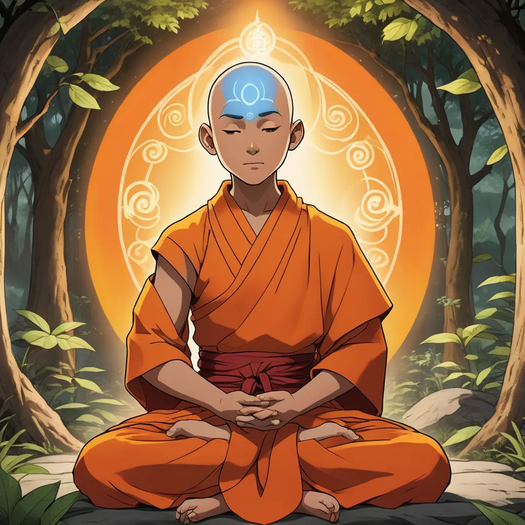 a man sitting in a meditation position in front of a tree with a light shining on it's head, symbolism, poster art, Aaron Jasinski, official art