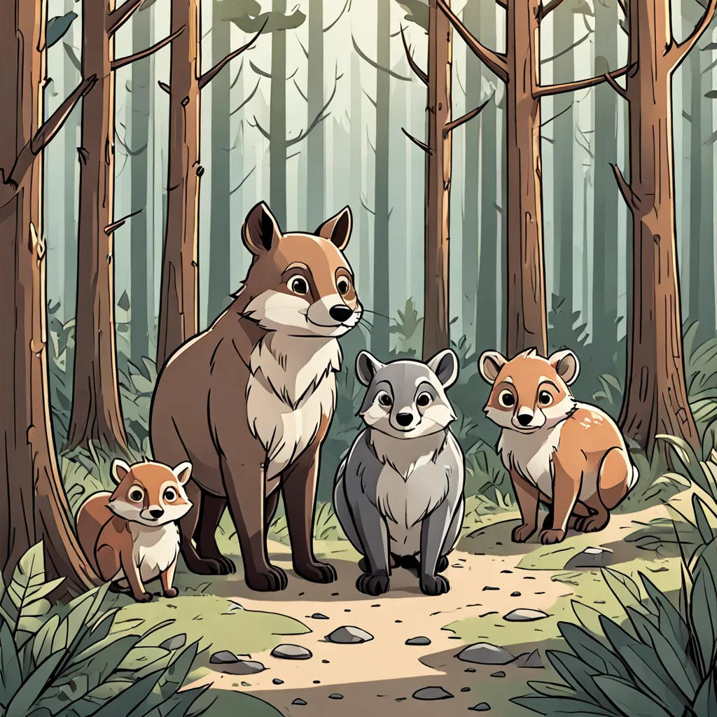 The Fox, the Squirrel, and the Puppy