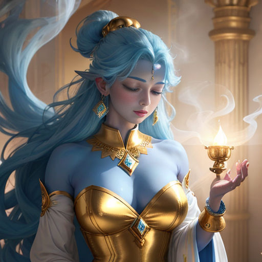 I can make your wish come true🧞‍♀️✨ To be continued with my mythology  series I'm presenting my twist on how Lolliword genie