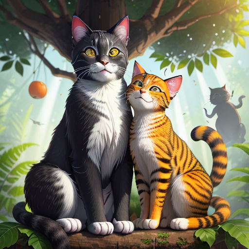 The Two Cats and the Monkey