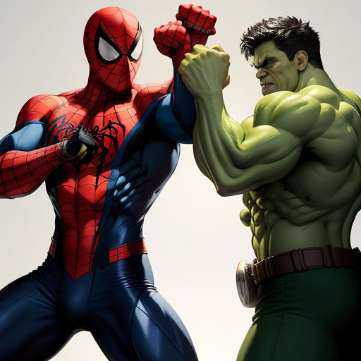 hulk vs spiderman wallpaper