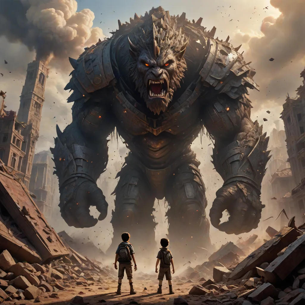 The Brave Little Boy and the Giant