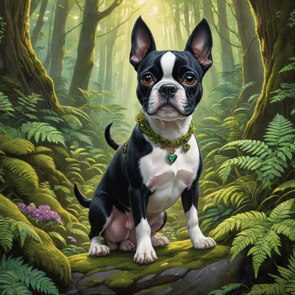 Opal the Brave Boston Terrier's Quest for the Lost Tennis Ball