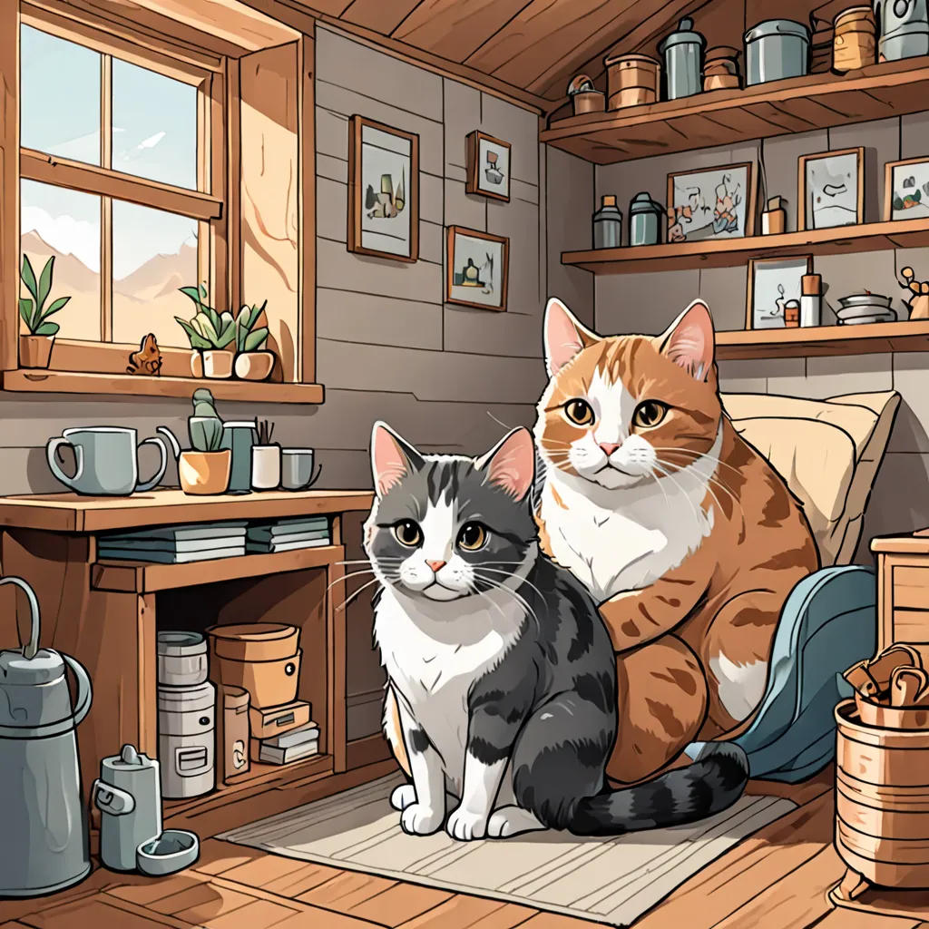 The Cat and the Mouse in the Tiny House