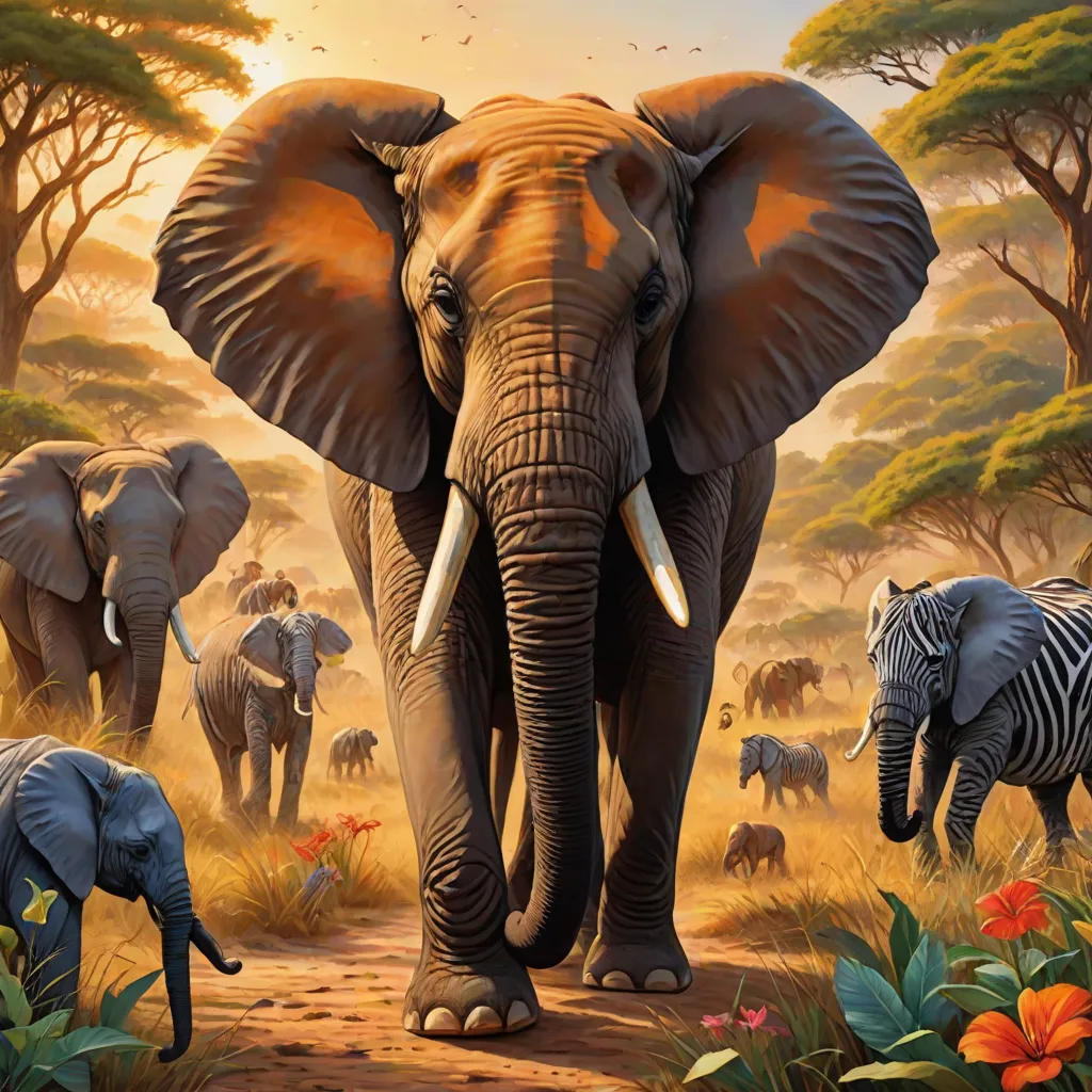 The Elephant and the Friends