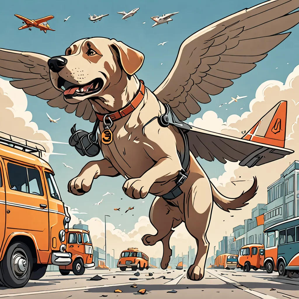 The Flying Bus and the Giant Dog