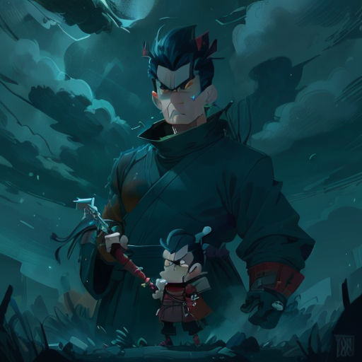 Samurai Jack vs Aku