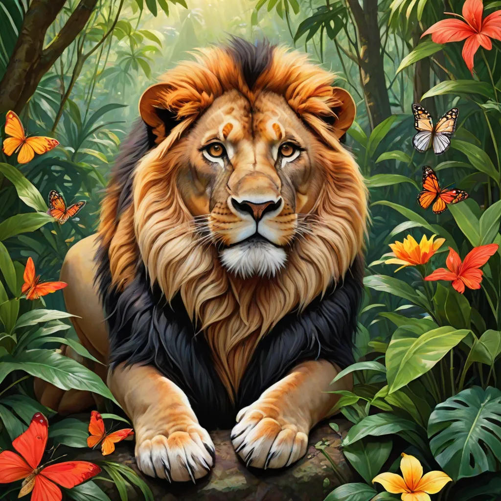 The Shy Lion's Quest for Friends