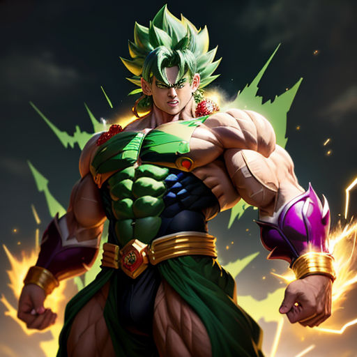 Why does Broly grow to be so muscular when transformed? Unless I'm