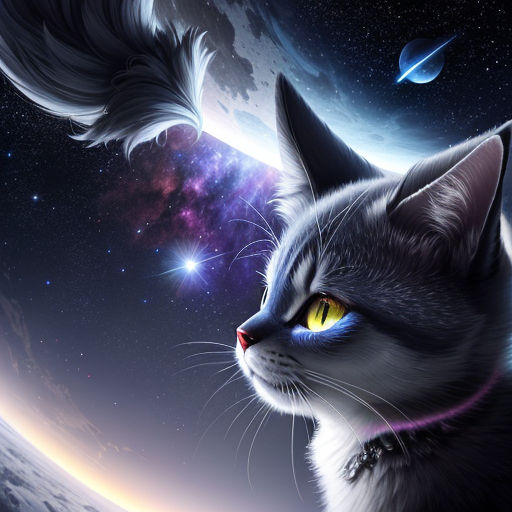 Galactic Cat falls in love with Luna at Intergalactic School 