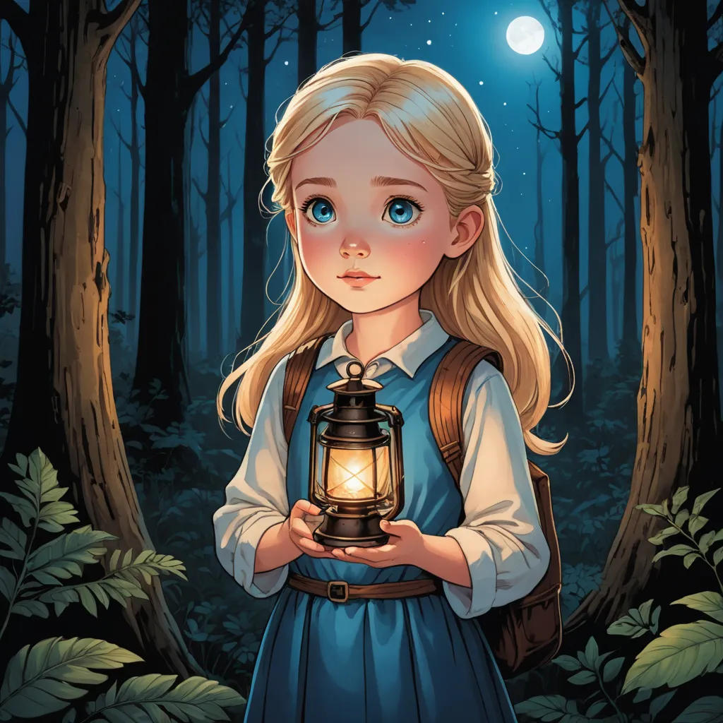 Luna's Lantern: A Nighttime Tale