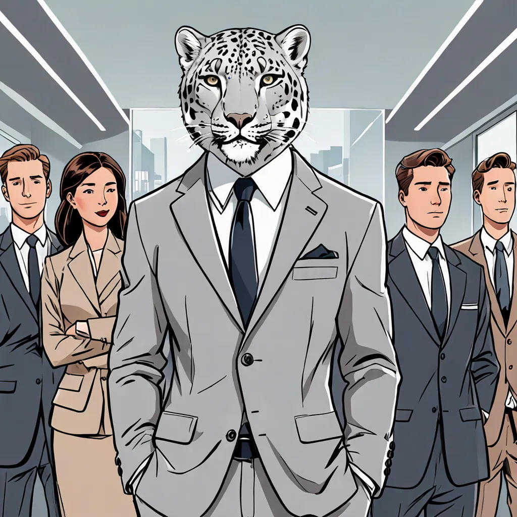The Confident Snow Leopard