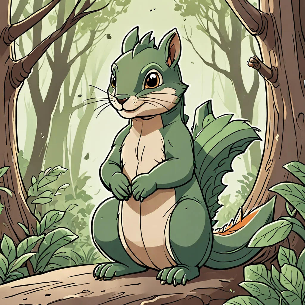 King Squirrely and the Green Dragon