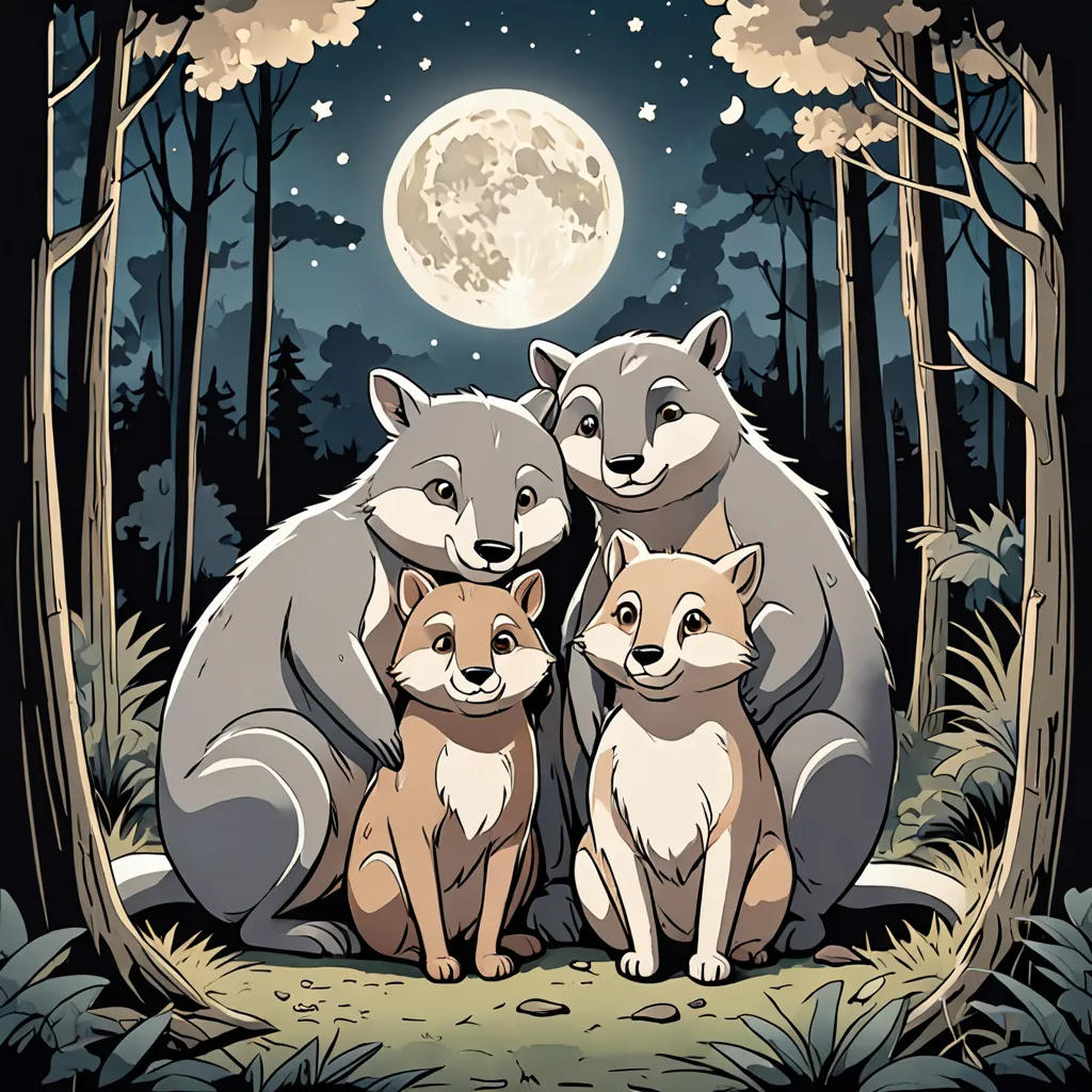 The Light of Serene Forest