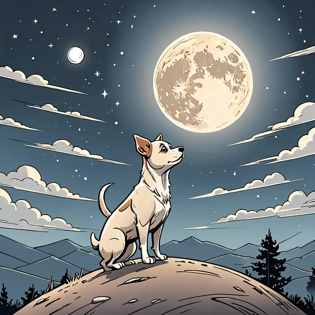 The Small Dog and the Moon