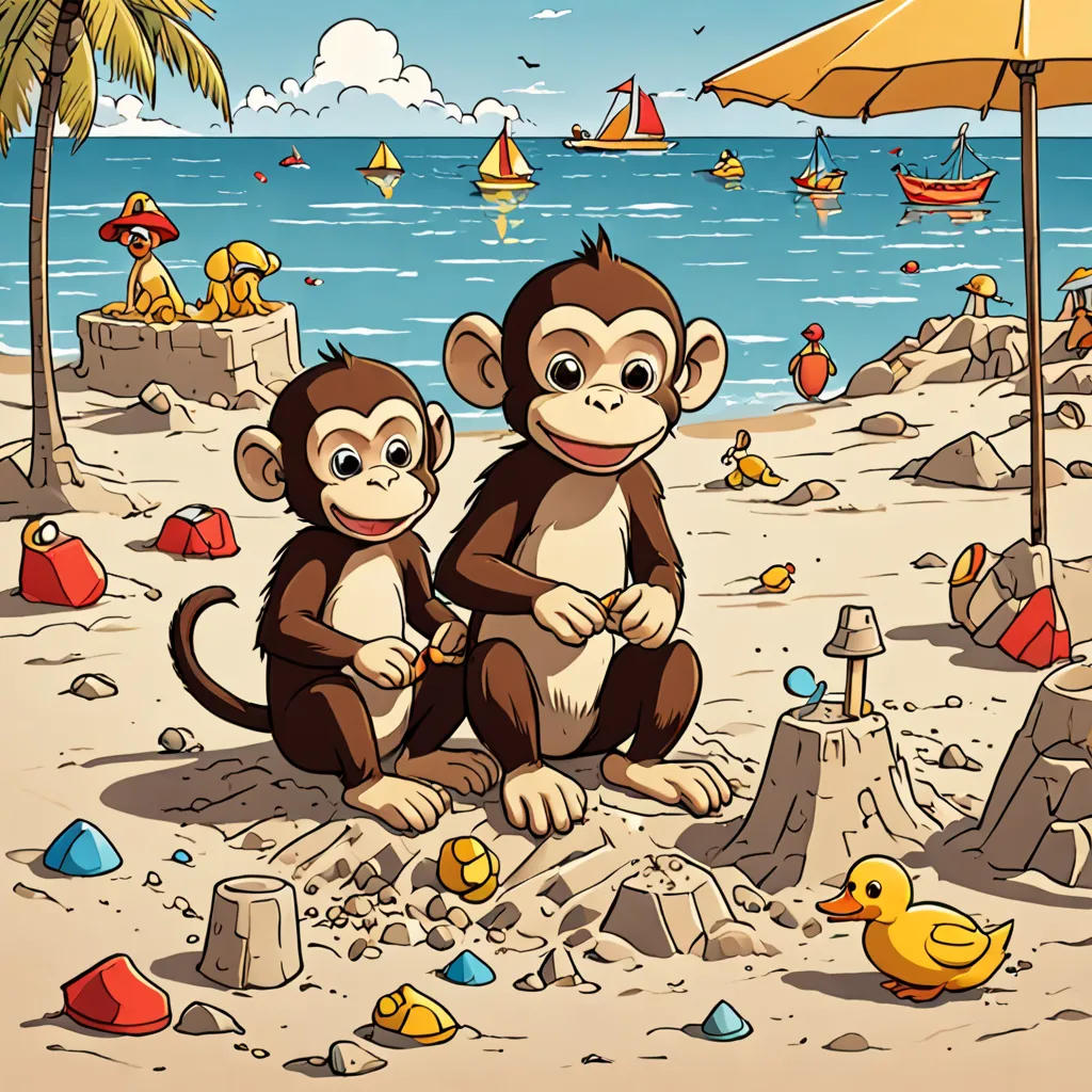 Steve the Monkey & Billy the Duck's Beach Adventure