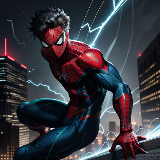 electro spider man wallpaper