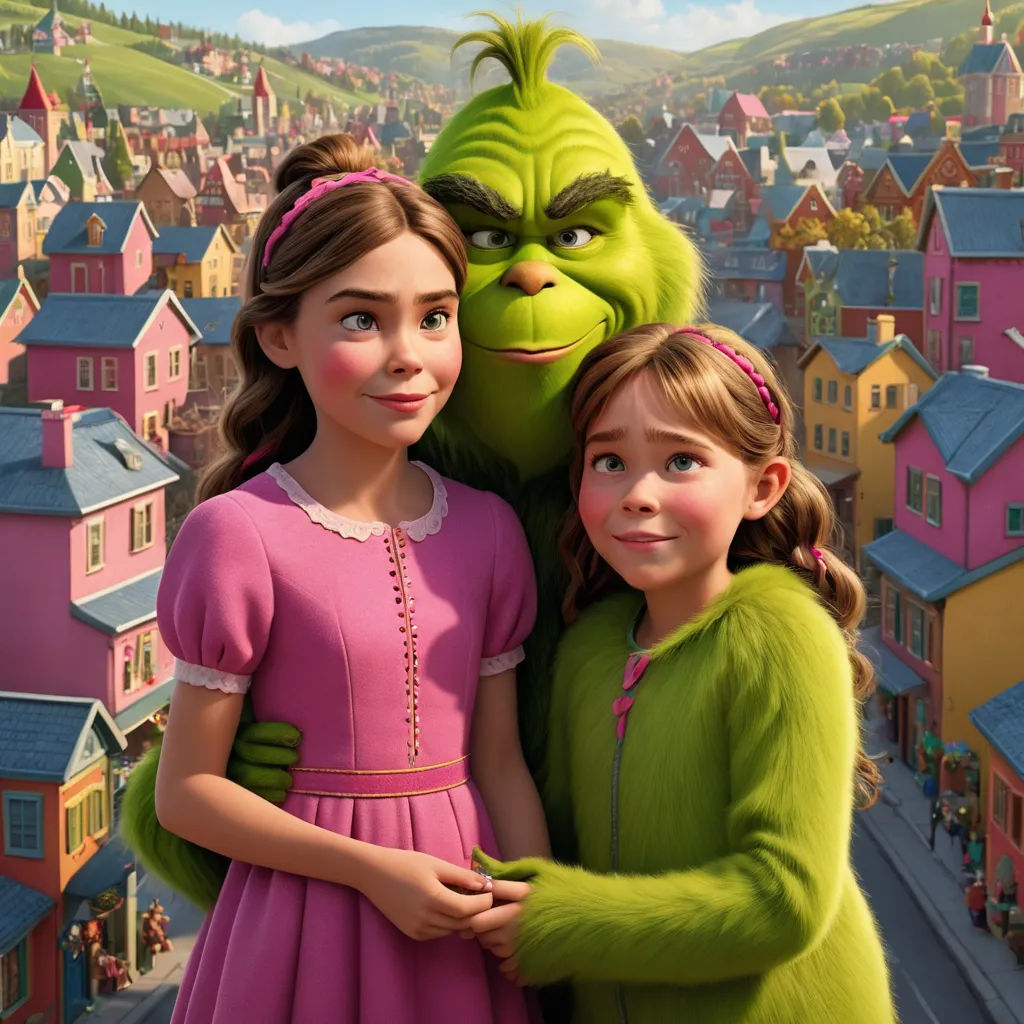 a couple of kids standing next to each other in front of a cityscape with a grin face, sots art, a poster, disney, key art