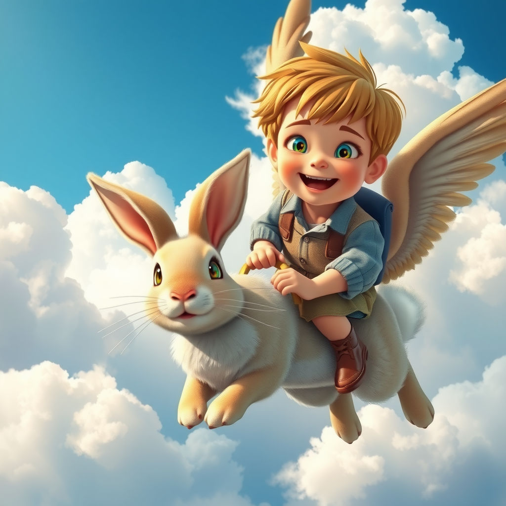 Il Bambino e il Coniglio Volante