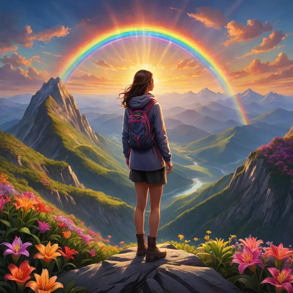 Lily and the Magical Rainbow Flower