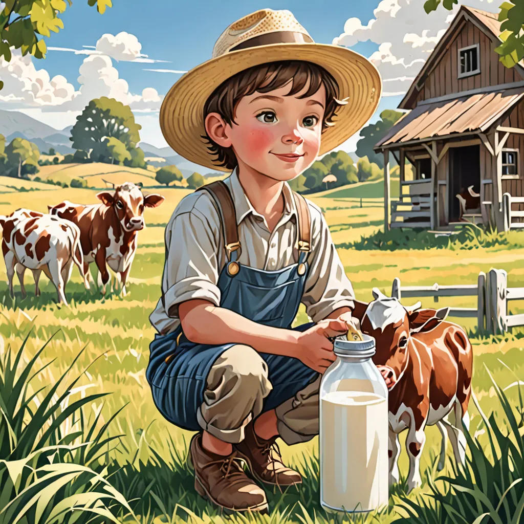 Feeding the Baby Cow