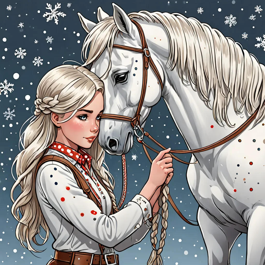 Snowflake the Cowgirl's Pony