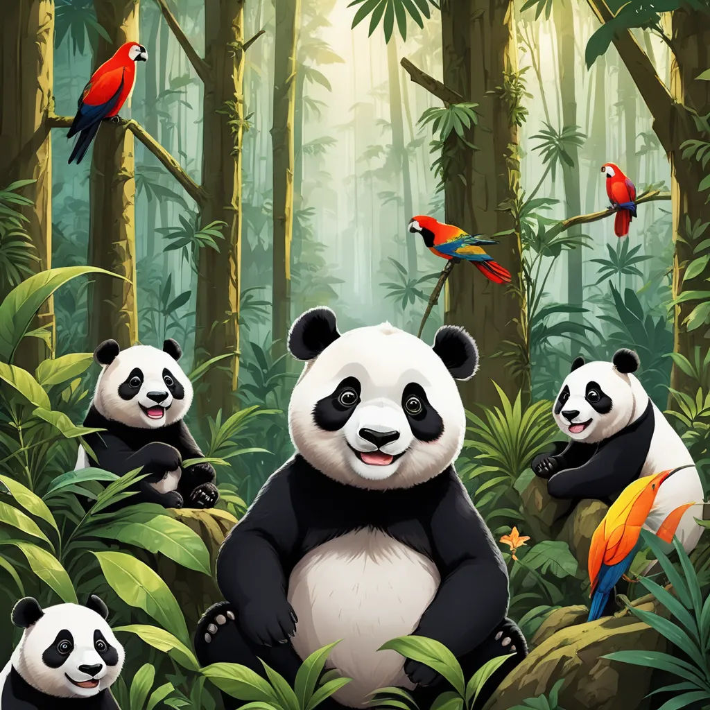 The Adventures of Panda Fufis in the Amazon Rainforest