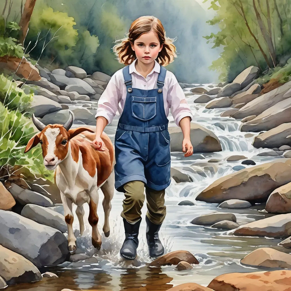 The Brave Goat Rescuer