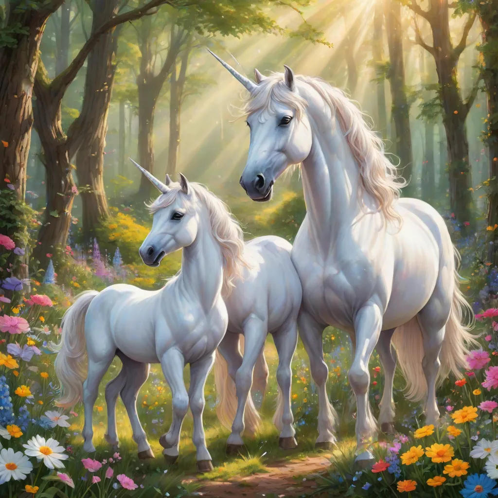 The Unicorn Family's New Arrival