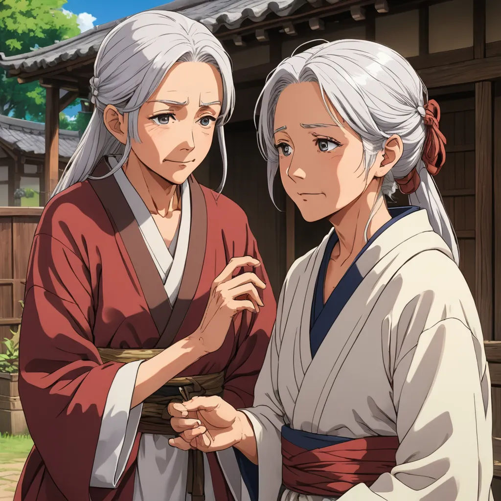 two people standing next to each other in front of a building with a tree in the background and a sky background, sots art, a detailed painting, Anne Said, official art