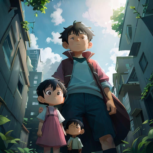 The Giant Boy and the Little Girl