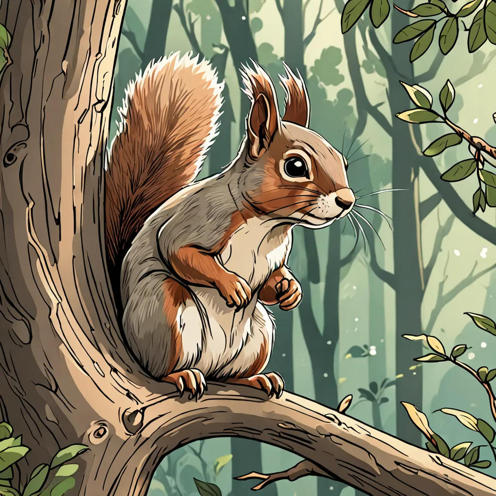 The Brave Squirrel and the Forest of Hope