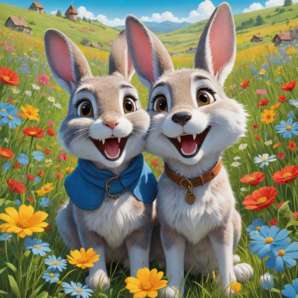 The Clever Rabbit and the Lazy Wolf