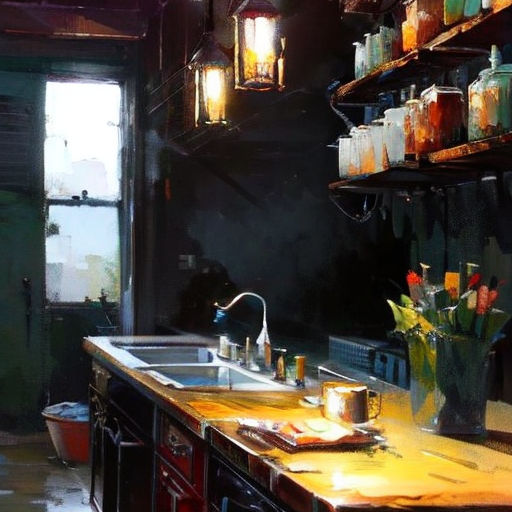 a kitchen with a sink and a window in it and a bunch of hanging lights above it and a window