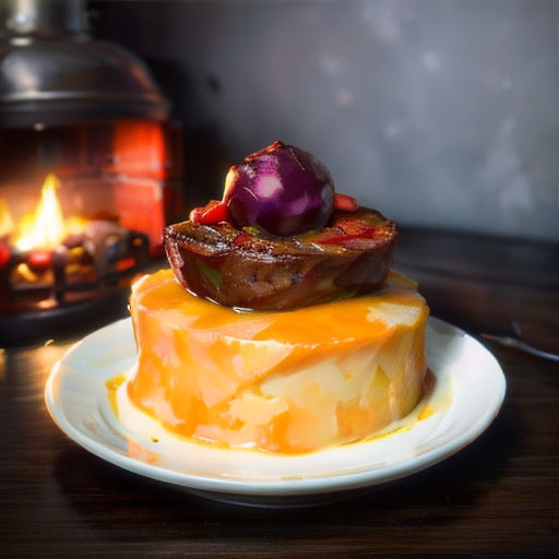 a piece of cheese cake with a candle in the background and a plate with a piece of cheese cake on it