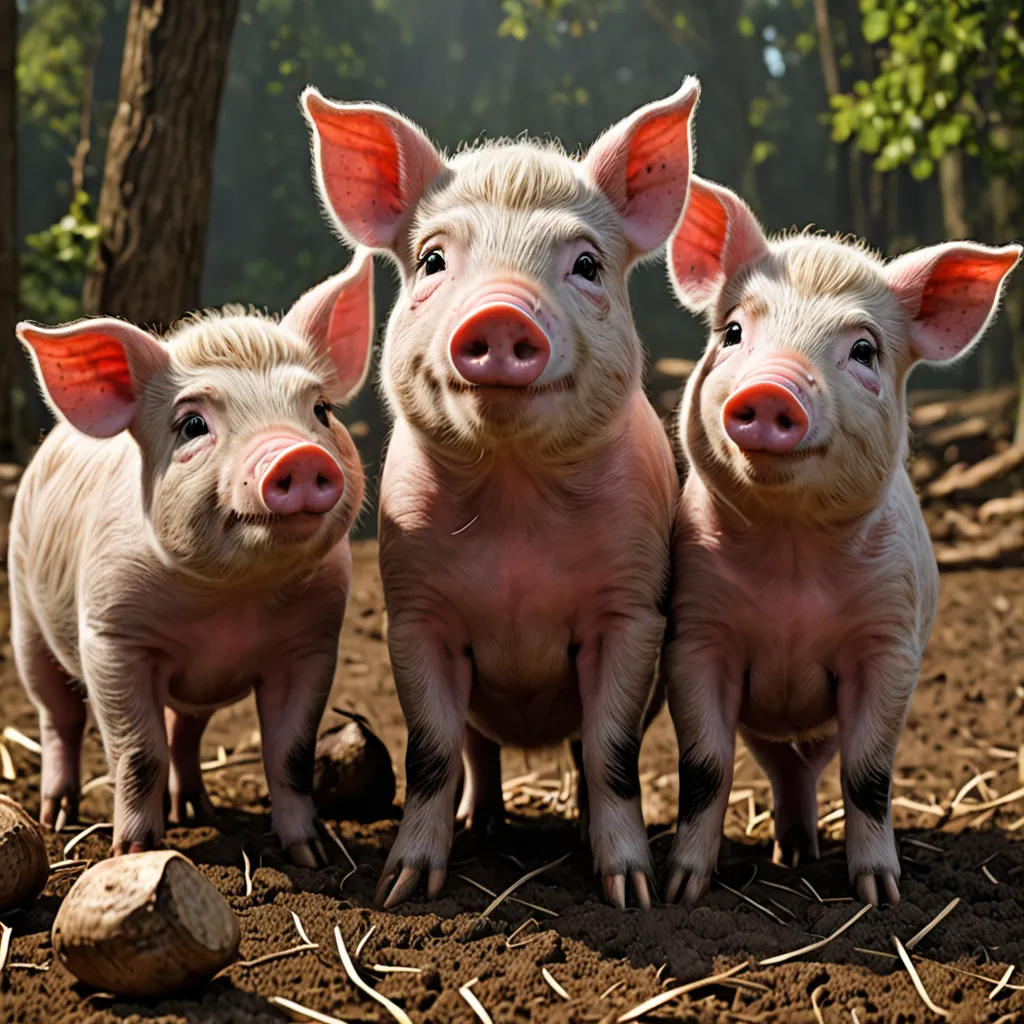 The Three Little Pigs and the Big Bad Wolf