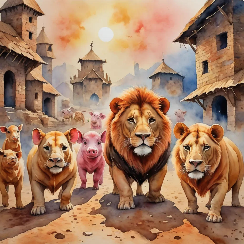 The Three Little Pigs and the Lion King