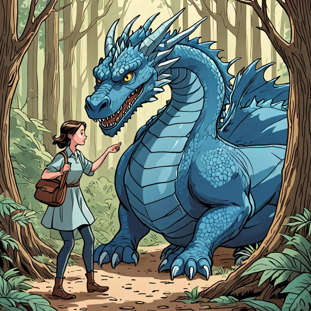 The Lonely Librarian and the Blue Dragon
