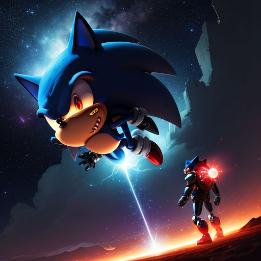 Arte AI: Metal sonic por @Unique shadow