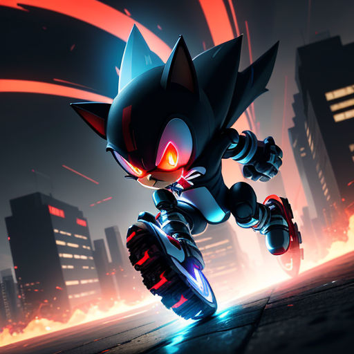 AI Art: Metal sonic is out to destroy! by @Unique shadow