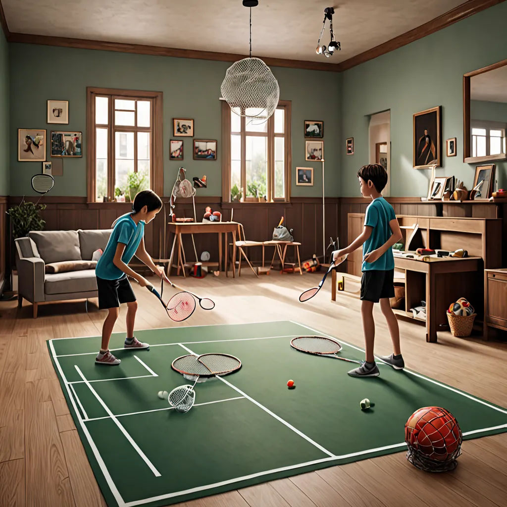 Emma and Aoife, two siblings, were bored during the COVID lockdown. School was closed, and they missed playing badminton. So, they decided to make a court at home.
