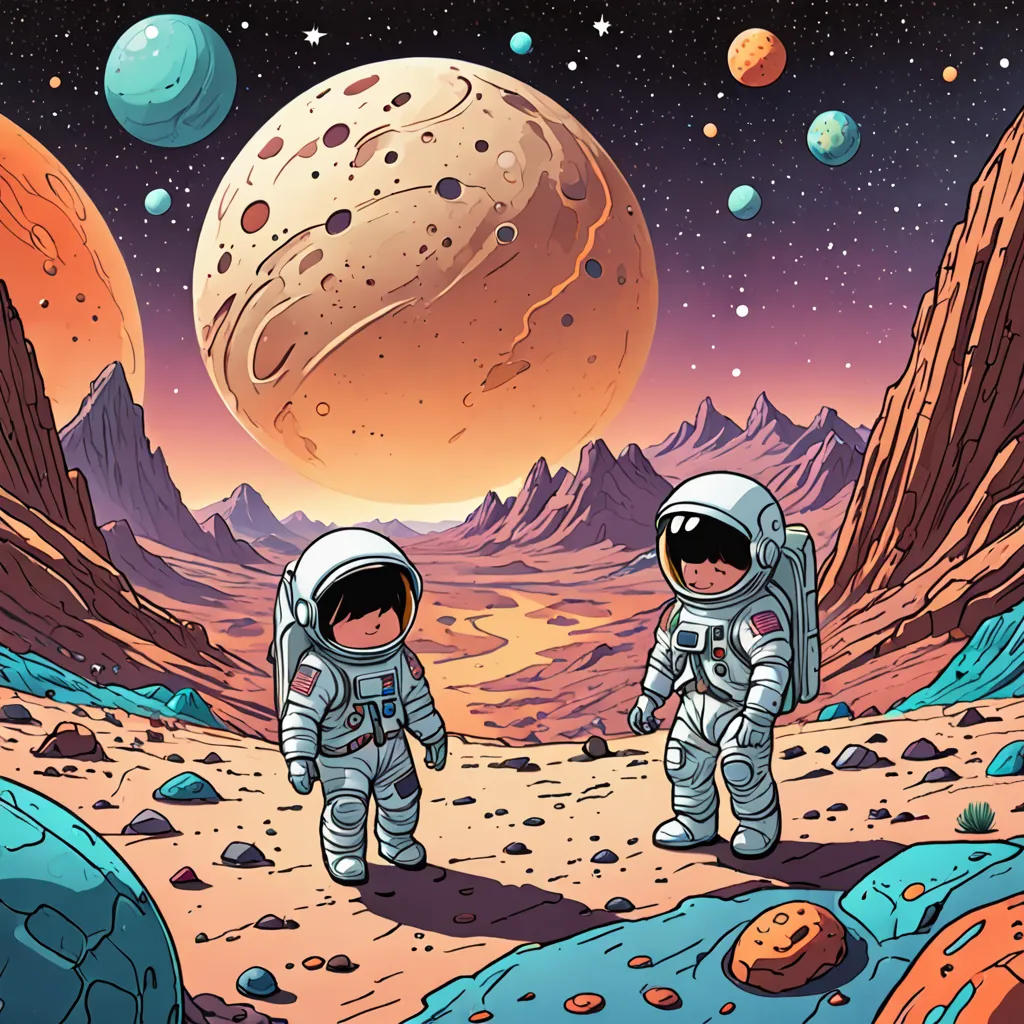 The Galactic Adventure of Luna and Cosmo